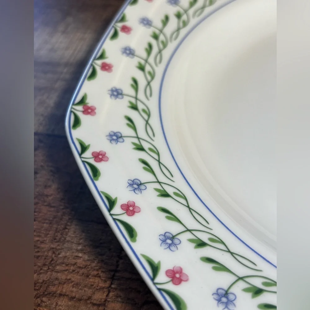 RARE Christopher Stuart Bail Hai Floral 14” Oval Serving Platter RETIRED